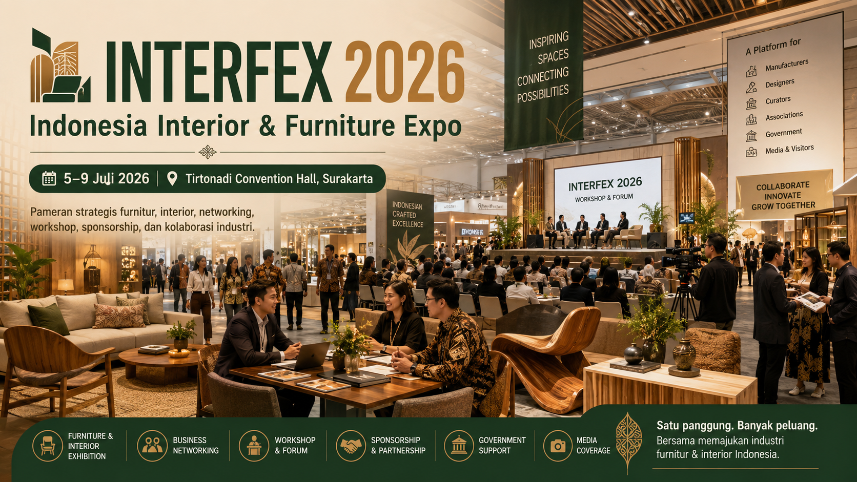Peluang Booth INTERFEX 2026: Dari Hall Indoor hingga Area UMKM Kuliner